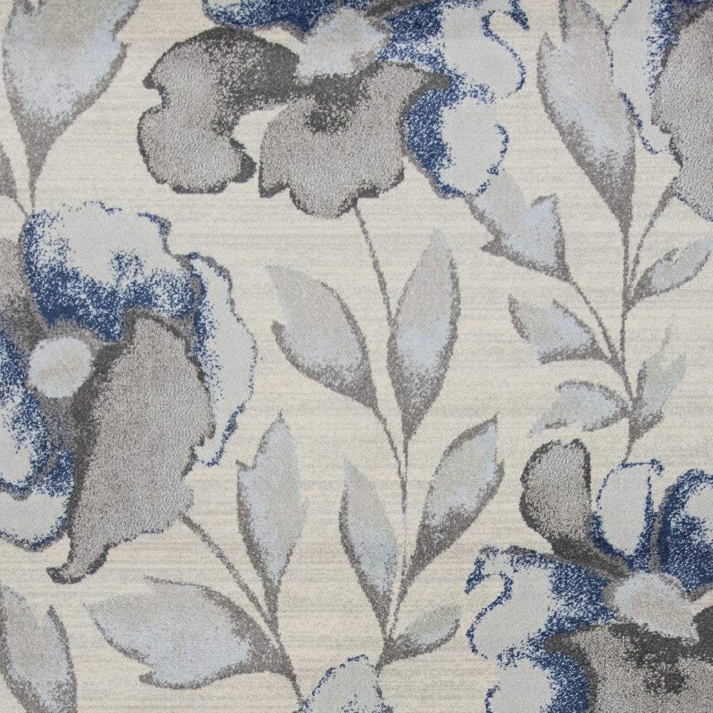 7' X 10' Blue and Gray Area Rug - Homeroots - Flyclothing LLC