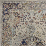 8' X 11' Ivory Machine Woven Floral Medallion Indoor Area Rug - Homeroots