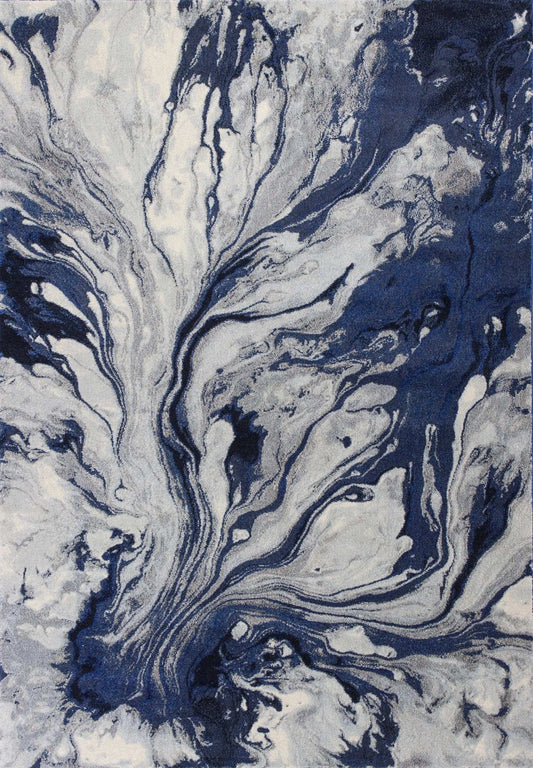 7' X 10' Polypropylene Blue Area Rug - Homeroots - Flyclothing LLC