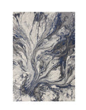 8' X 11' Grey Machine Woven Abstract Watercolor Indoor Area Rug - Homeroots