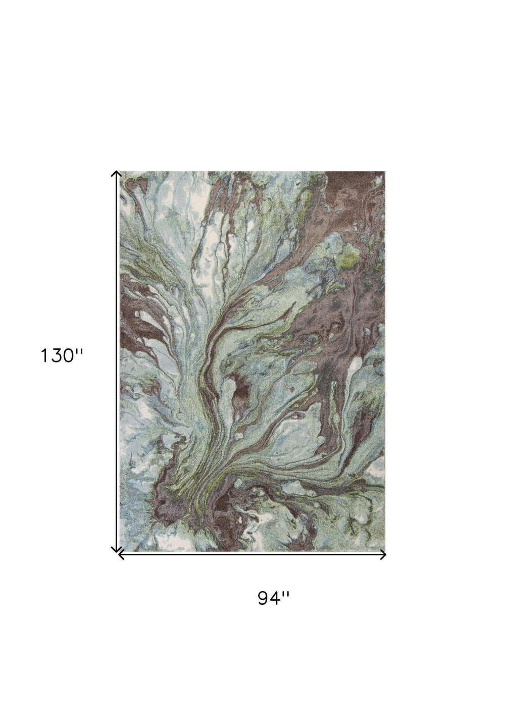 7' X 10' Seafoam Area Rug - Homeroots - Flyclothing LLC