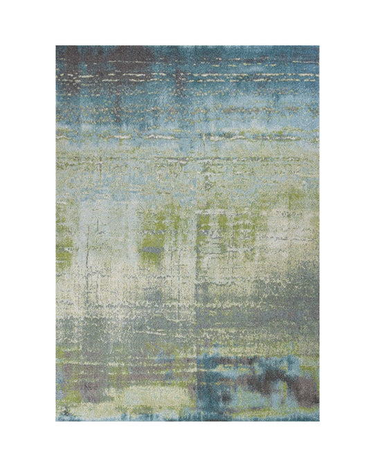 7' X 10' Blue and Green Area Rug - Homeroots - Flyclothing LLC