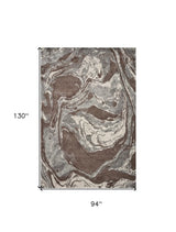 7' X 10' Polypropylene Mocha Area Rug - Homeroots - Flyclothing LLC