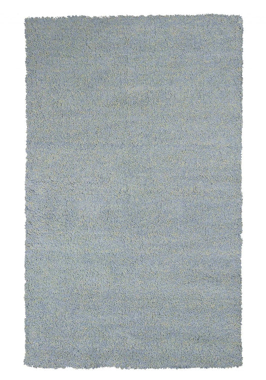 8' X 10' Blue Heather Indoor Shag Rug - Homeroots - Flyclothing LLC