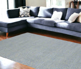 8' X 10' Blue Heather Indoor Shag Rug - Homeroots