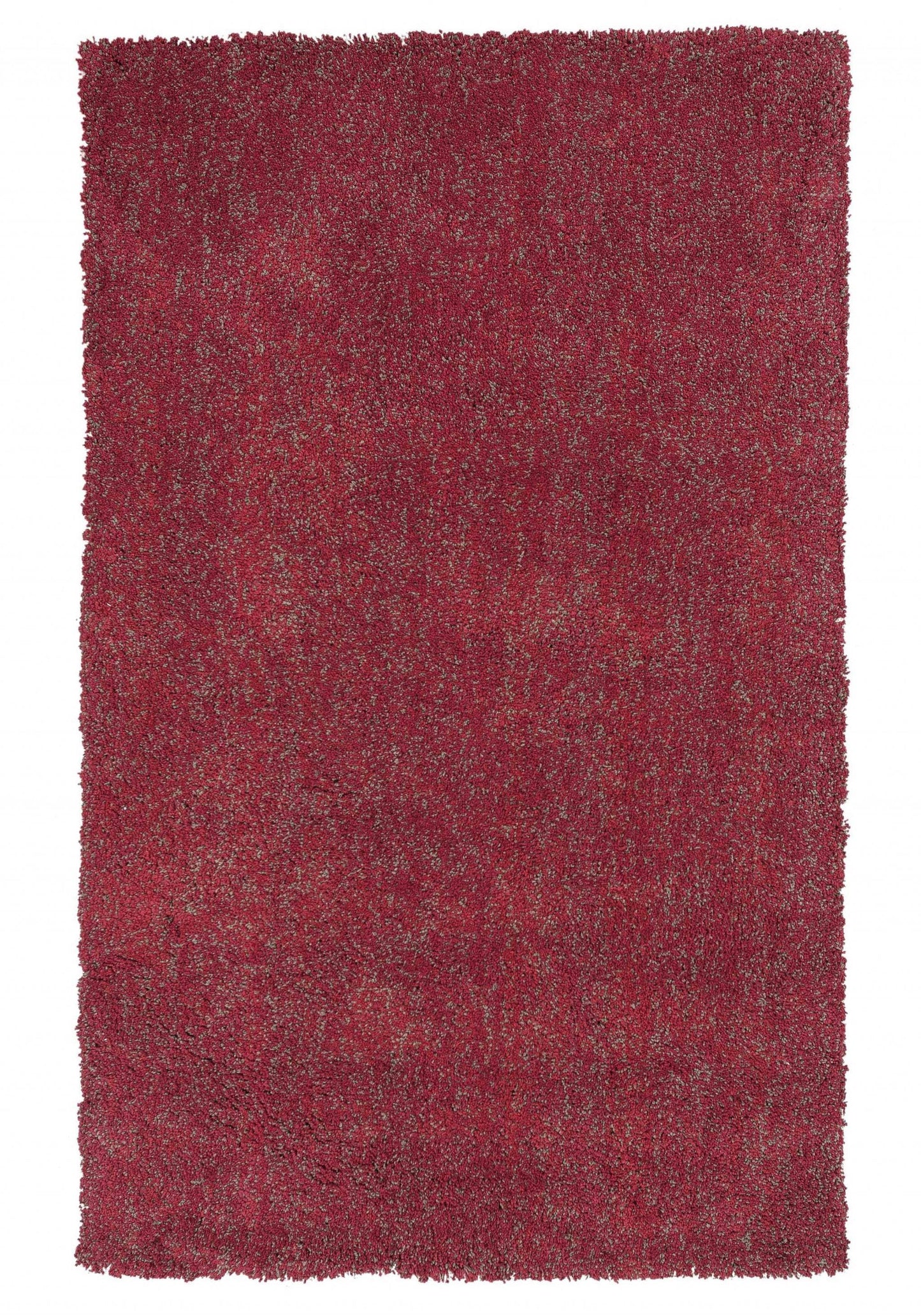 8' X 10' Red Heather Indoor Shag Rug - Homeroots - Flyclothing LLC