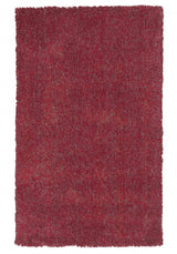 8' X 10' Red Heather Indoor Shag Rug - Homeroots - Flyclothing LLC