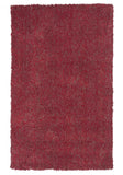 8' X 10' Red Heather Indoor Shag Rug - Homeroots
