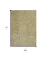 8' X 10' Yellow Heather Indoor Shag Rug - Homeroots - Flyclothing LLC