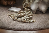 8' X 10'  Polyester Beige Area Rug - Homeroots