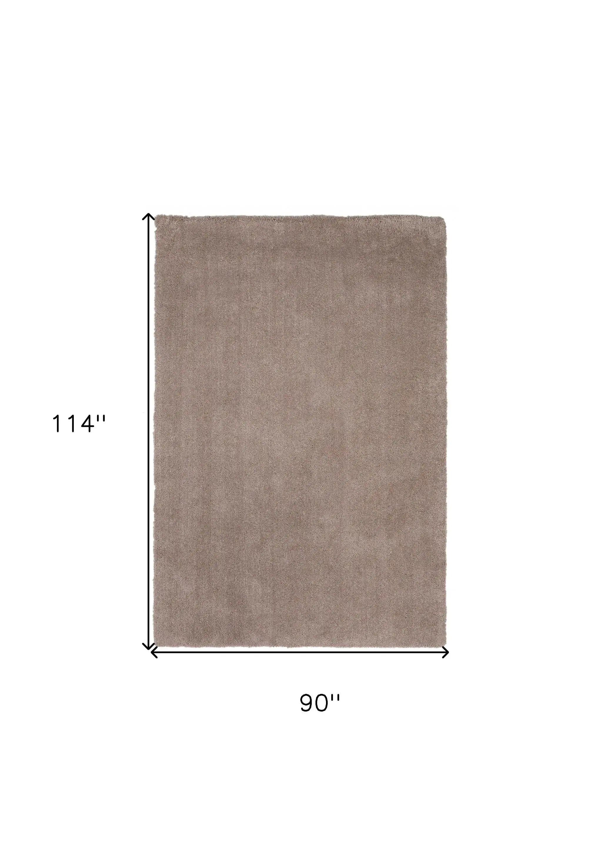 8' X 10' Polyester Beige Area Rug - Homeroots - Flyclothing LLC