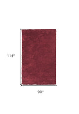 8' X 10' Polyester Red Area Rug - Homeroots - Flyclothing LLC