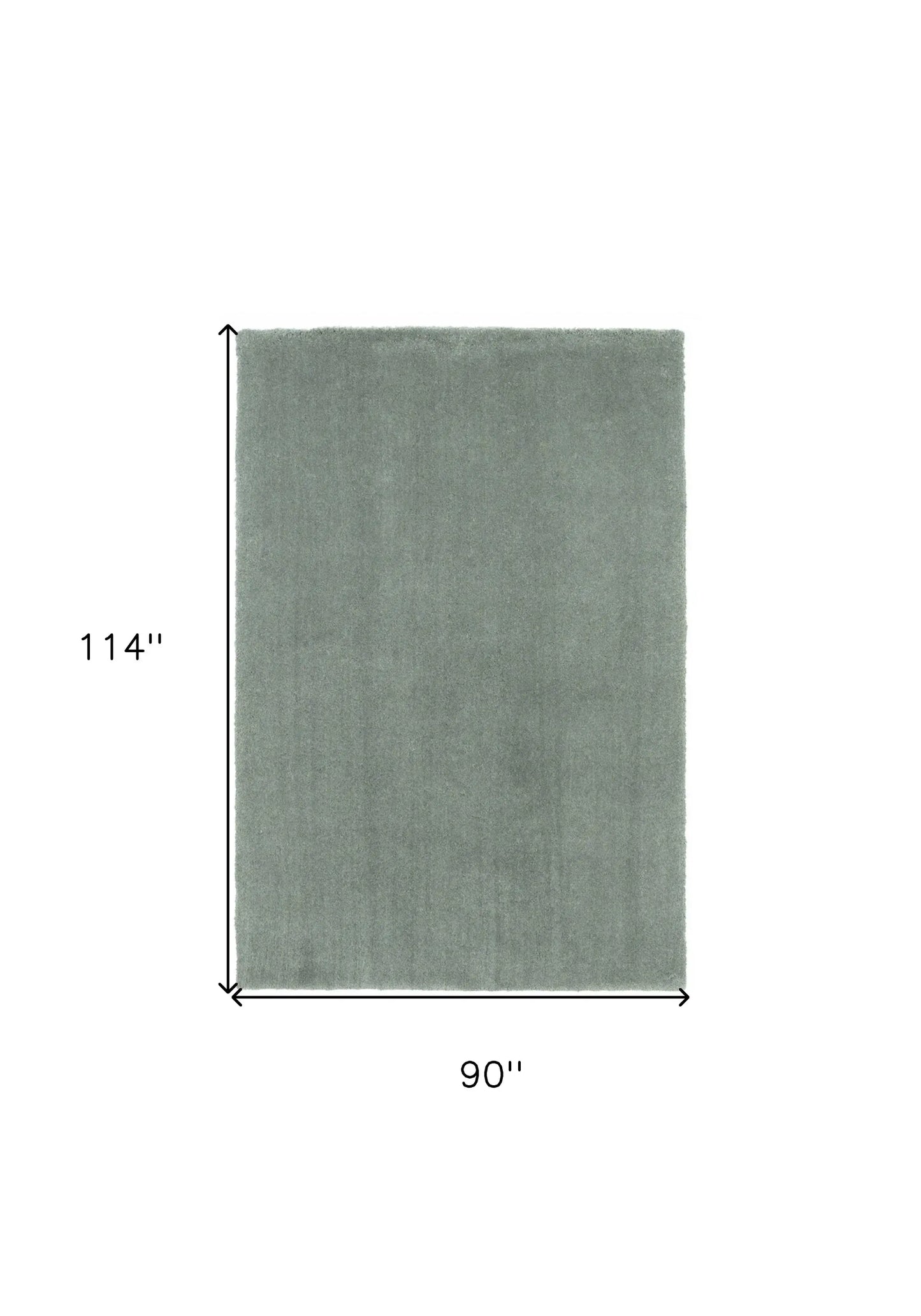 8' X 10' Slate Blue Indoor Shag Rug - Homeroots - Flyclothing LLC