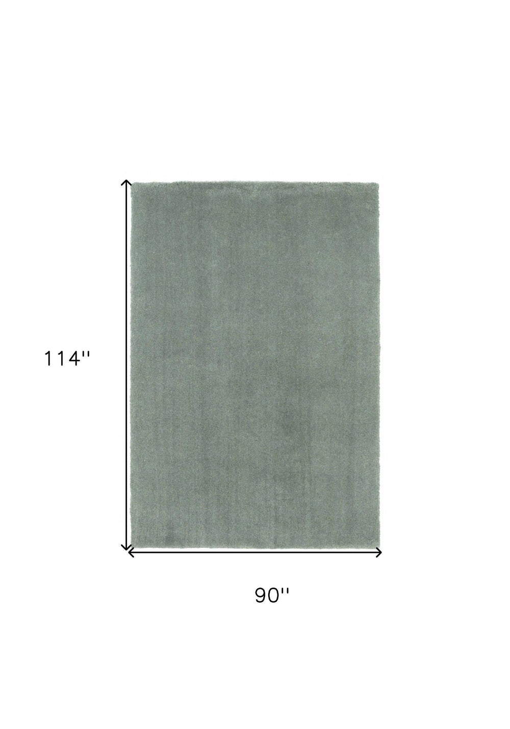 8' X 10' Slate Blue Indoor Shag Rug - Homeroots - Flyclothing LLC