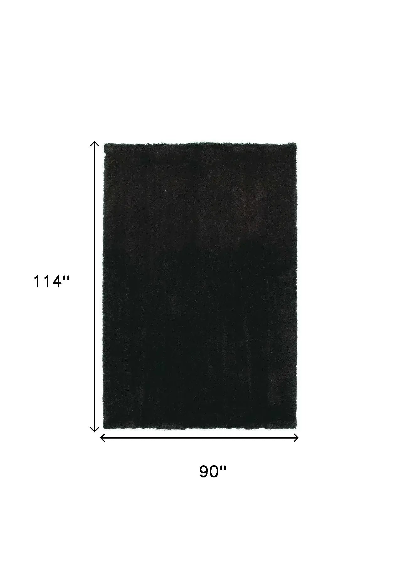 8' X 10' Polyester Espresso Area Rug - Homeroots - Flyclothing LLC