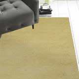 8' X 10' Polyester Canary Yellow Area Rug - Homeroots - Flyclothing LLC
