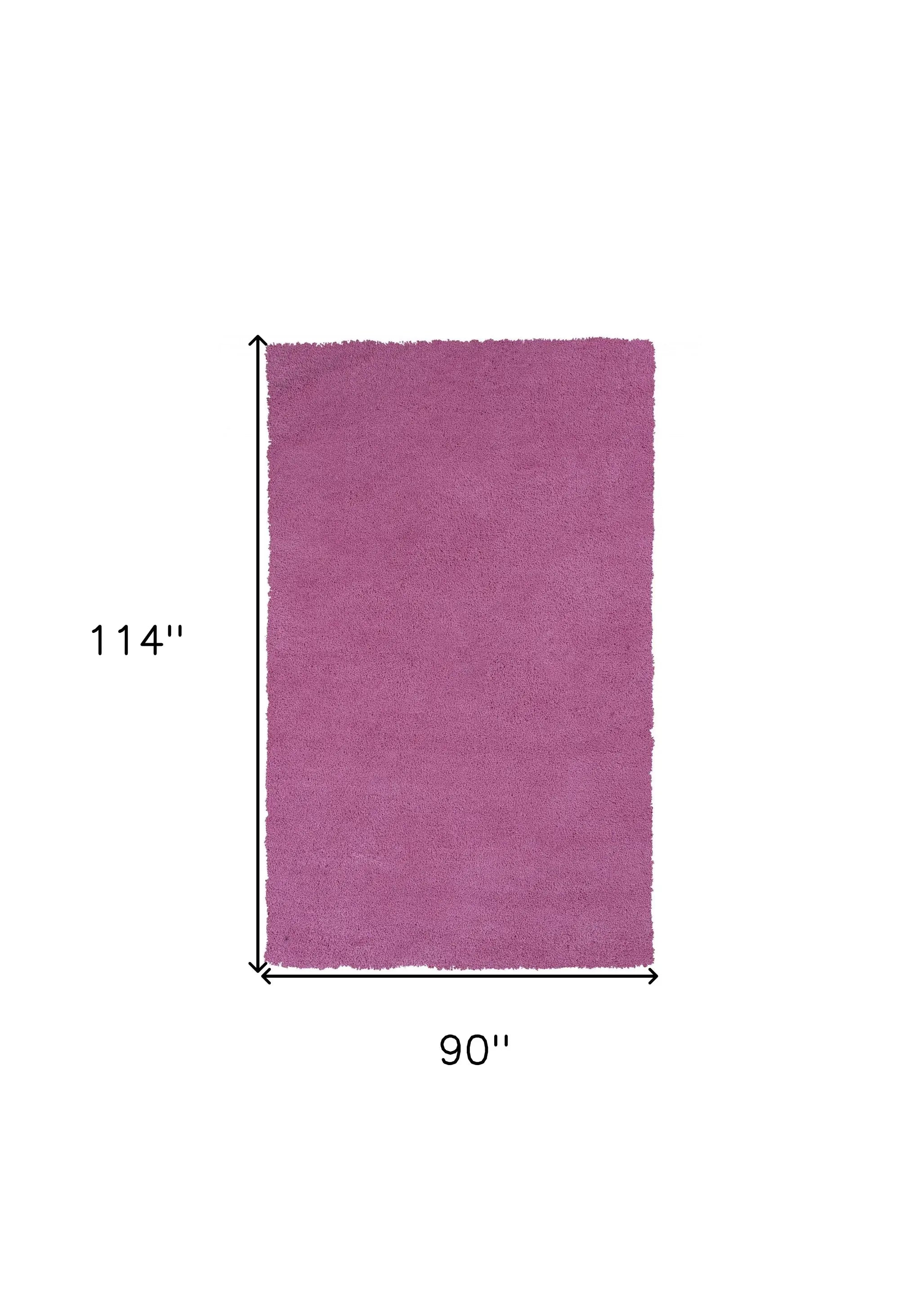 8' X 10' Hot Pink Hand Woven Area Rug - Homeroots - Flyclothing LLC
