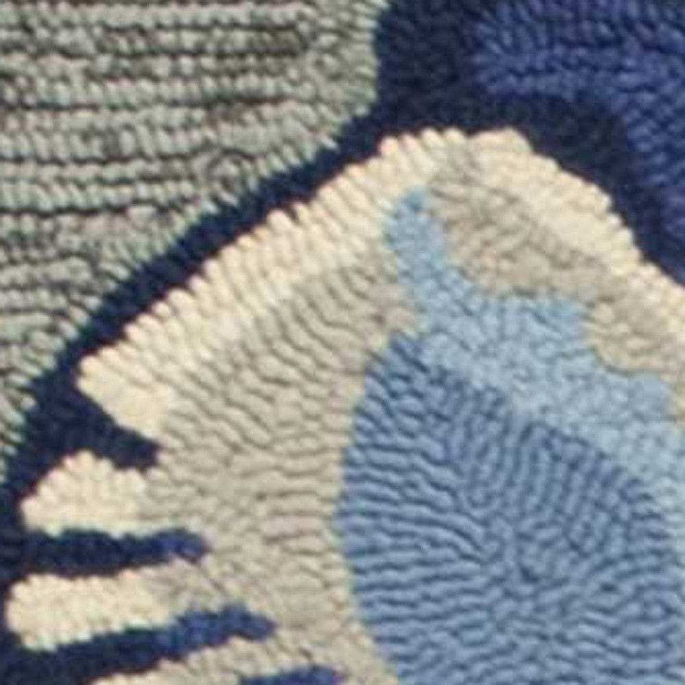 8' X 10' Gray Abstract Handmade Indoor Outdoor Area Rug - Homeroots - Flyclothing LLC