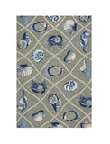 8' X 10' Gray Abstract Handmade Indoor Outdoor Area Rug - Homeroots