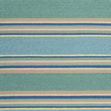8' X 10' Blue Striped Handmade Indoor Outdoor Area Rug - Homeroots - Flyclothing LLC