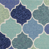 7' X 9' Uv Treated Polypropylene Blue Area Rug - Homeroots - Flyclothing LLC