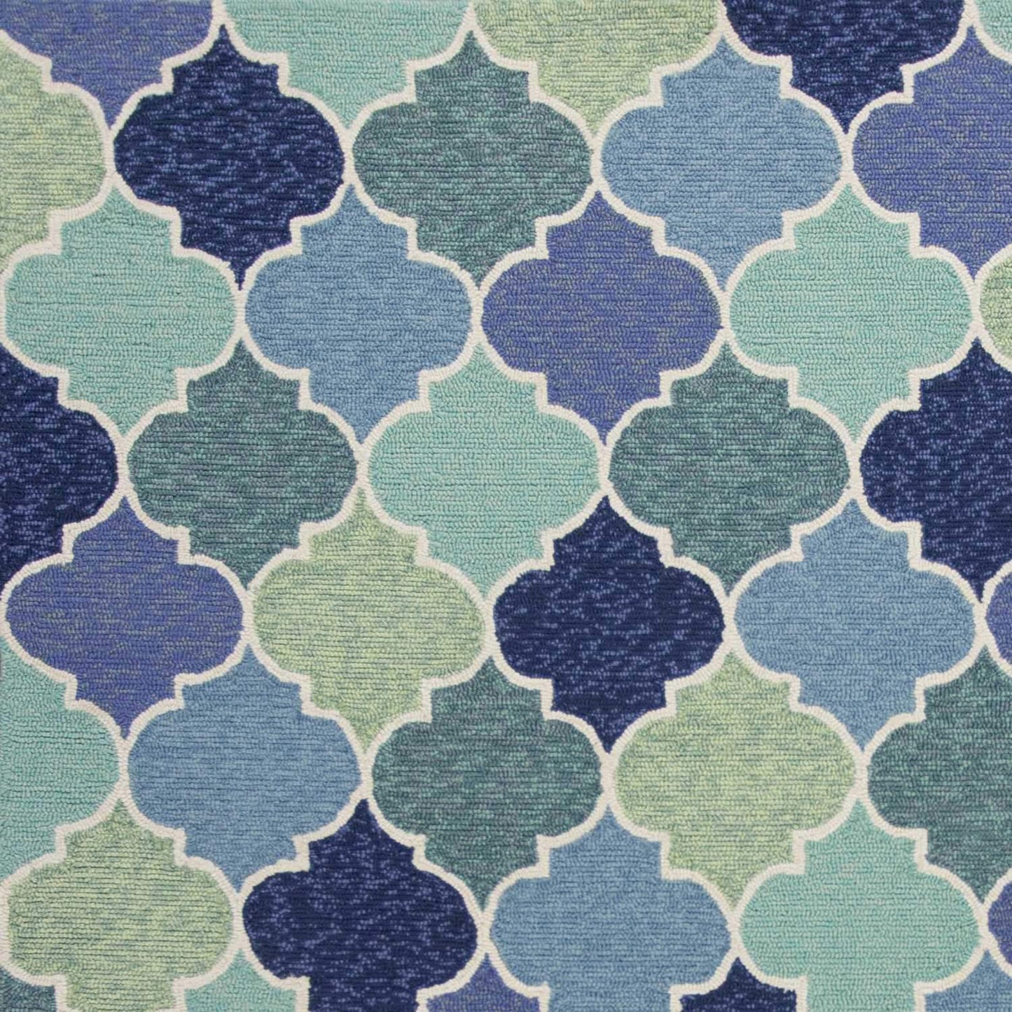 7' X 9' Uv Treated Polypropylene Blue Area Rug - Homeroots - Flyclothing LLC