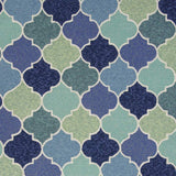 7' X 9' Uv Treated Polypropylene Blue Area Rug - Homeroots - Flyclothing LLC
