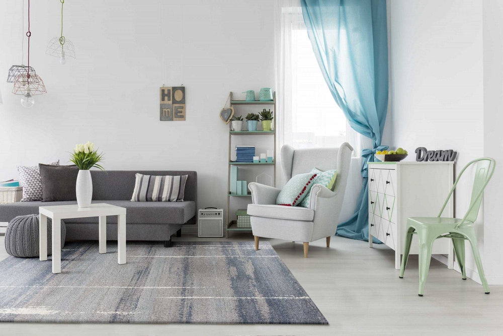 7' X 10' Polypropylene Blue Area Rug - Homeroots - Flyclothing LLC