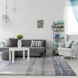 7' X 10' Polypropylene Blue Area Rug - Homeroots - Flyclothing LLC