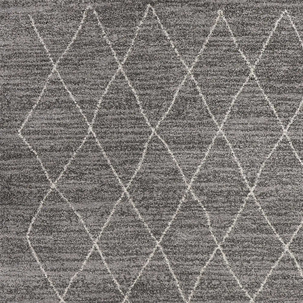8' X 11' Grey Machine Woven Geometric Indoor Area Rug - Homeroots - Flyclothing LLC