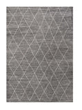 8' X 11' Grey Machine Woven Geometric Indoor Area Rug - Homeroots