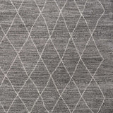 8' X 11' Grey Machine Woven Geometric Indoor Area Rug - Homeroots