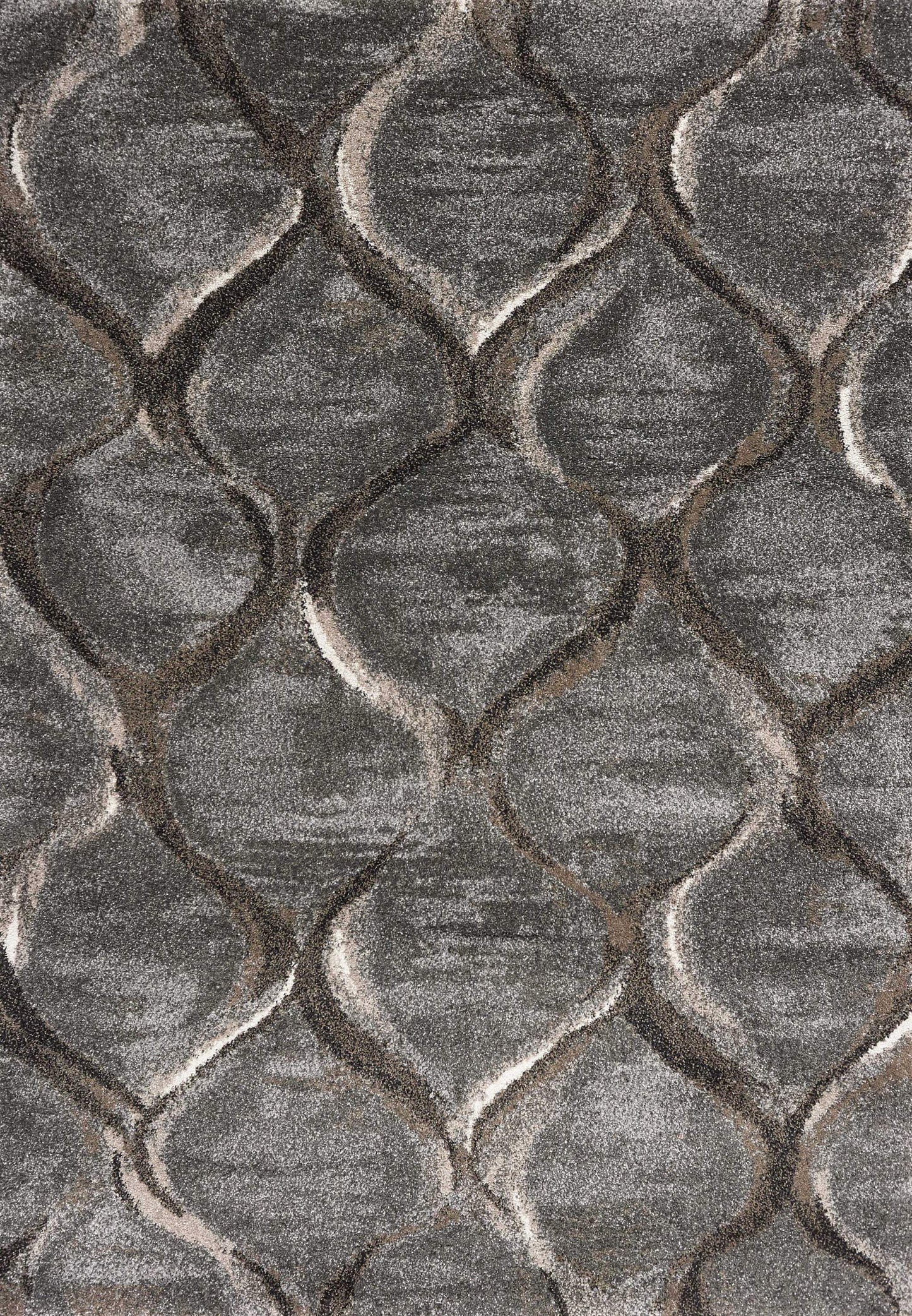 7' X 10' Polypropylene Charcoal Area Rug - Homeroots - Flyclothing LLC