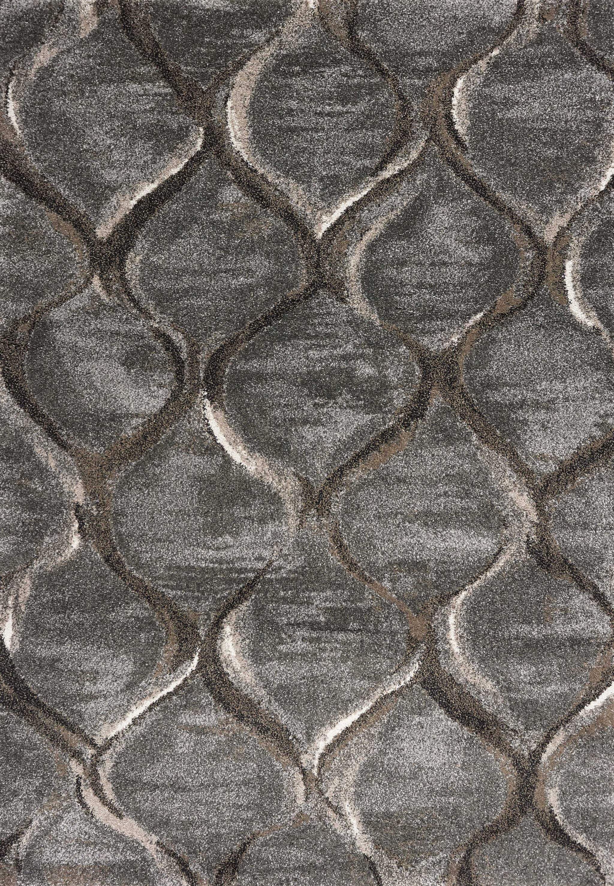 7' X 10' Polypropylene Charcoal Area Rug - Homeroots - Flyclothing LLC