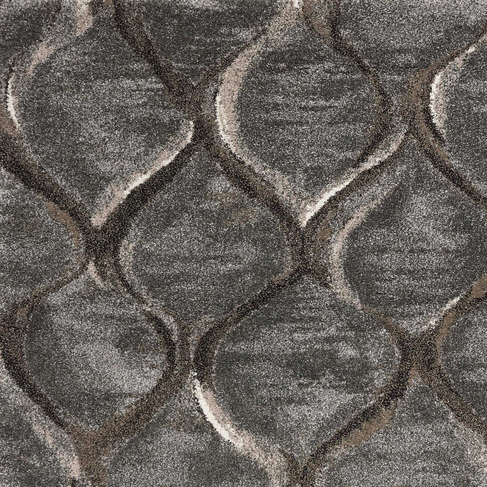 7' X 10' Polypropylene Charcoal Area Rug - Homeroots - Flyclothing LLC