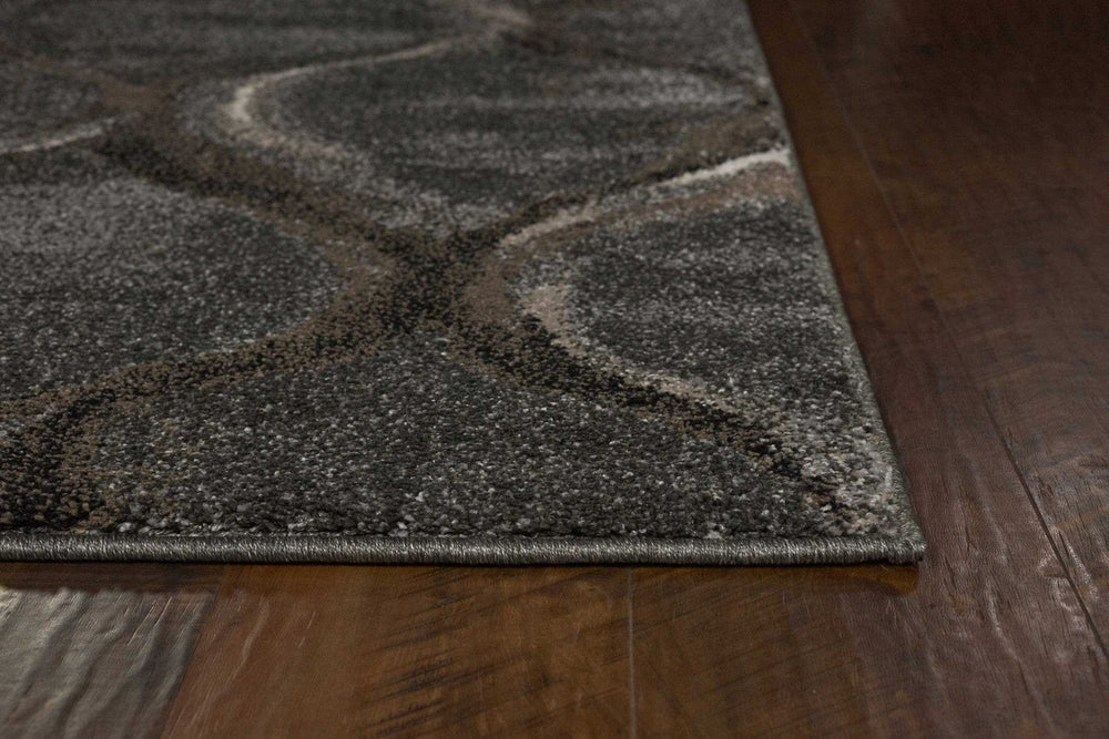 7' X 10' Polypropylene Charcoal Area Rug - Homeroots - Flyclothing LLC