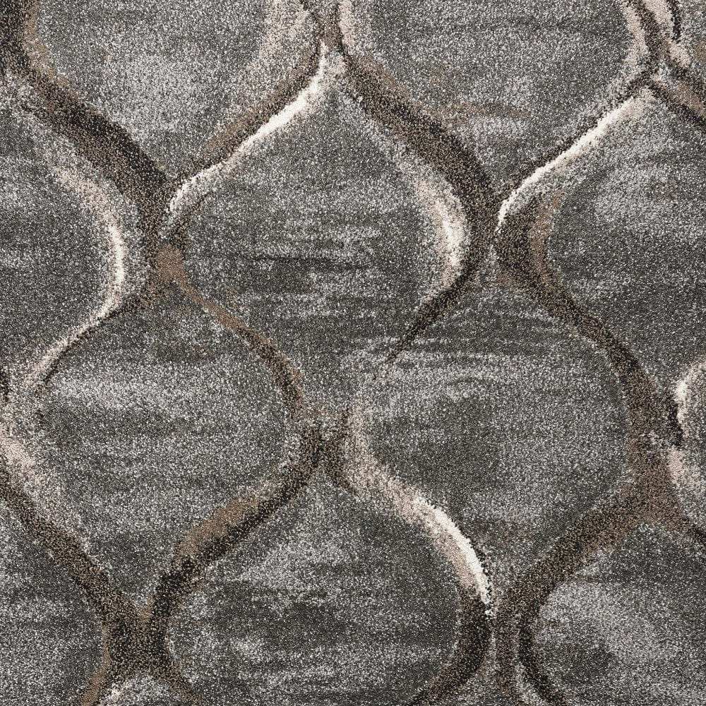 7' X 10' Polypropylene Charcoal Area Rug - Homeroots - Flyclothing LLC