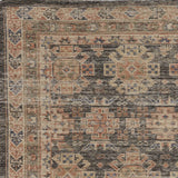 8' X 11' Charcoal Southwestern Handmade Worn Faded Area Rug - Homeroots - Flyclothing LLC