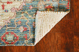 7' X 12' Blue and Red Medallion Handmade Area Rug - Homeroots - Flyclothing LLC