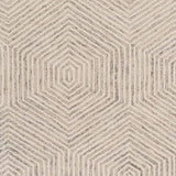 8' X 10' Ivory and Gray Wool Geometric Hand Tufted Area Rug - Homeroots - Flyclothing LLC