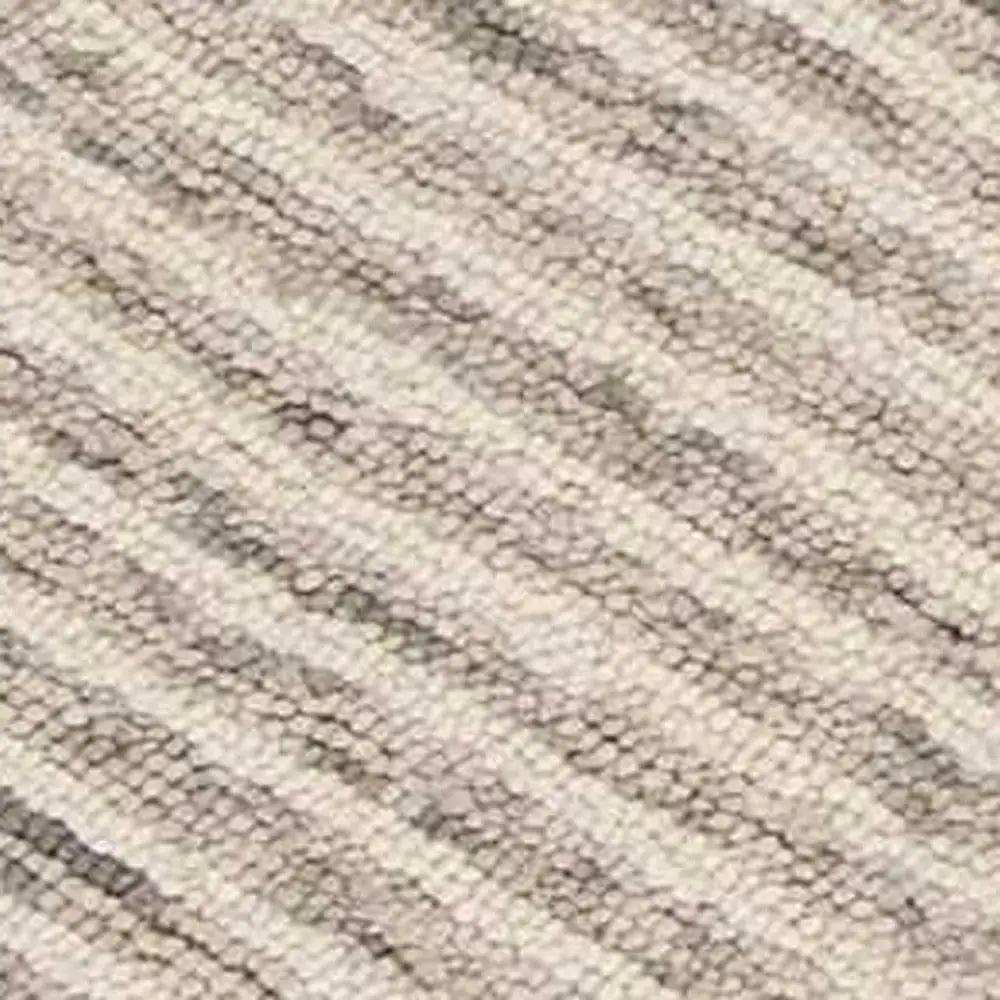 8' X 10' Ivory and Gray Wool Geometric Hand Tufted Area Rug - Homeroots - Flyclothing LLC