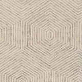 8' X 10' Ivory and Gray Wool Geometric Hand Tufted Area Rug - Homeroots - Flyclothing LLC