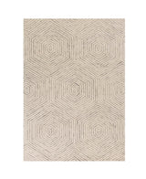8' X 10' Ivory and Gray Wool Geometric Hand Tufted Area Rug - Homeroots - Flyclothing LLC