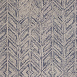 8' X 10' Blue Hand Tufted Herringbone Indoor Area Rug - Homeroots