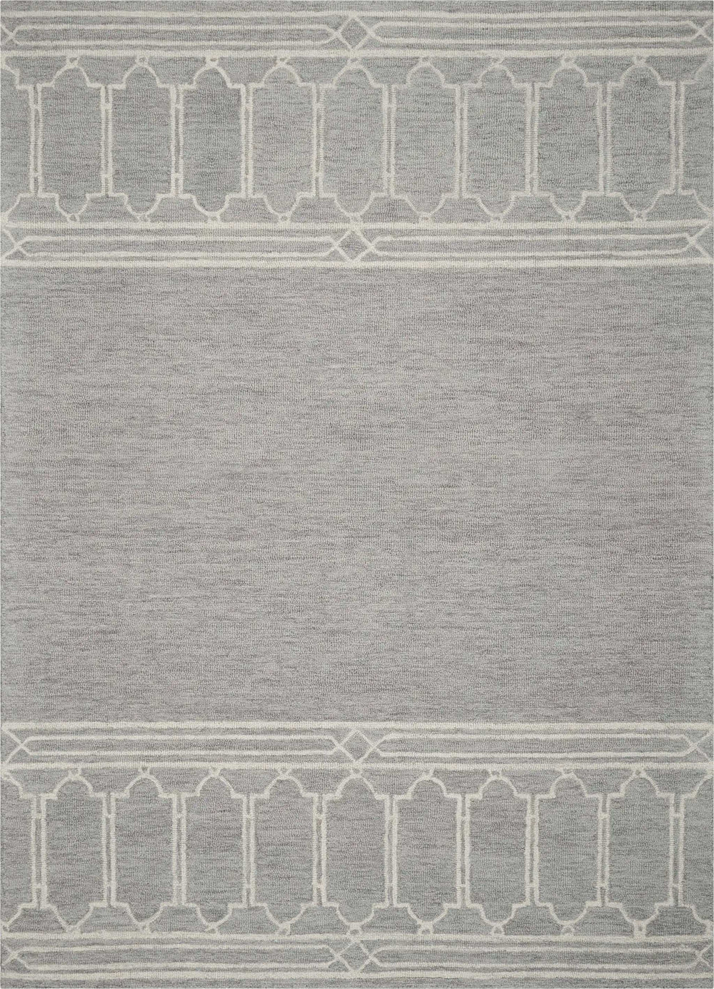 8' X 10' Wool Grey Area Rug - Homeroots - Flyclothing LLC