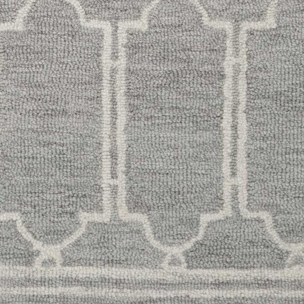 8' X 10' Wool Grey Area Rug - Homeroots - Flyclothing LLC