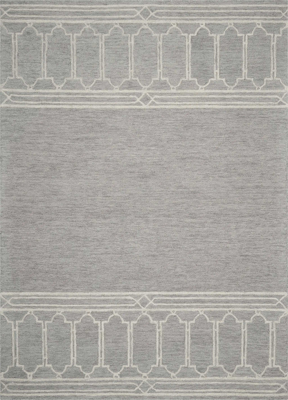 8' X 10' Wool Grey Area Rug - Homeroots - Flyclothing LLC