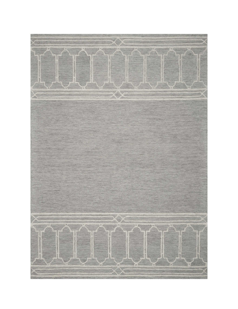 8' X 10' Wool Grey Area Rug - Homeroots - Flyclothing LLC