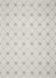 8' X 10' Ivory Hand Tufted Ogee Indoor Area Rug - Homeroots