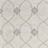 8' X 10' Ivory Hand Tufted Ogee Indoor Area Rug - Homeroots